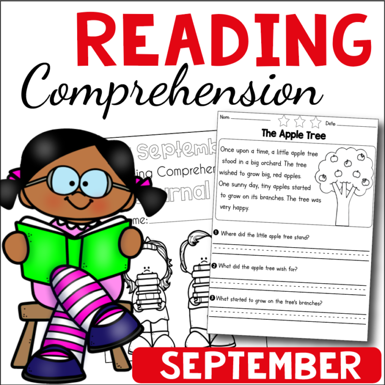 Boost Your Students’ Reading Skills with September Reading Comprehension Passages for K-2nd Grade